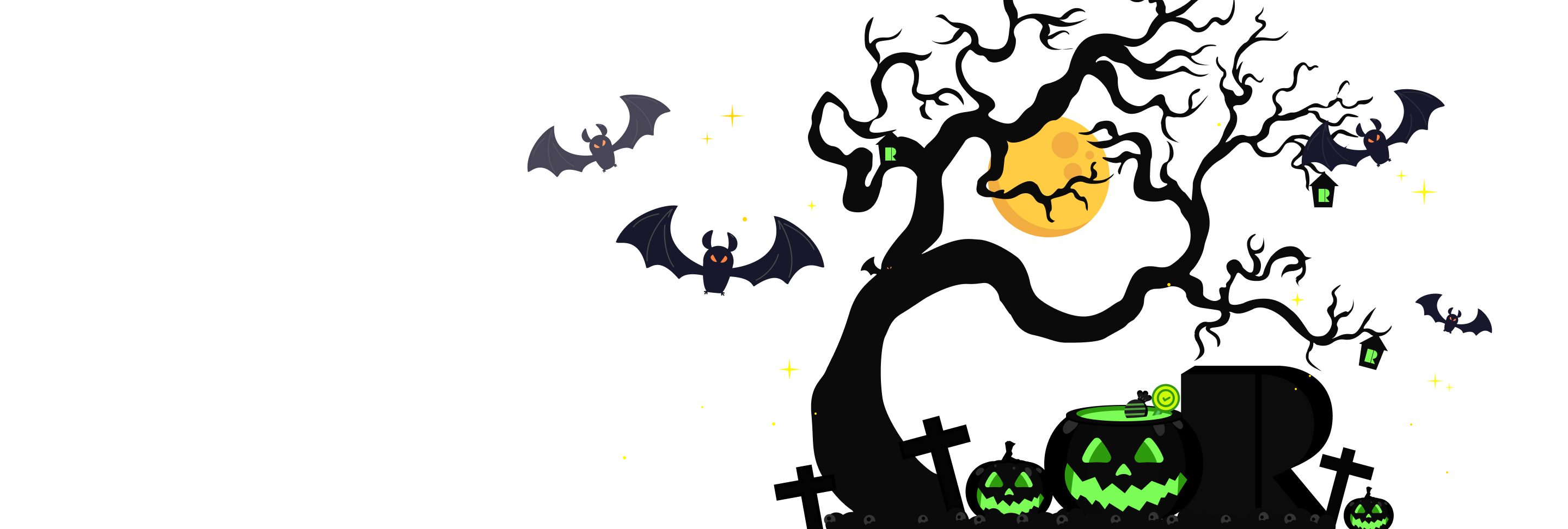Official RizzitGO Halloween campaign with 8% product coupon